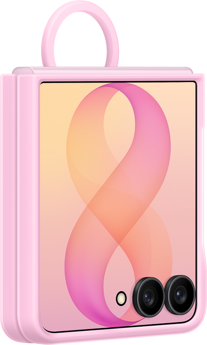 Futrola za Samsung Galaxy Z Flip8 F776, Silicone Ring Magnet, Roze EF-EF776CVEGWW