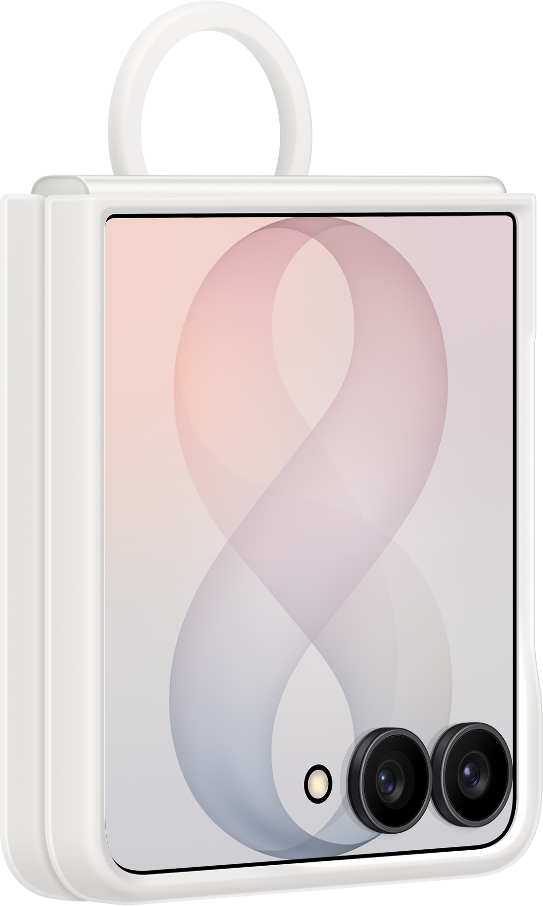 Futrola za Samsung Galaxy Z Flip8 F776, Silicone Ring Magnet, Bela EF-EF776CWEGWW