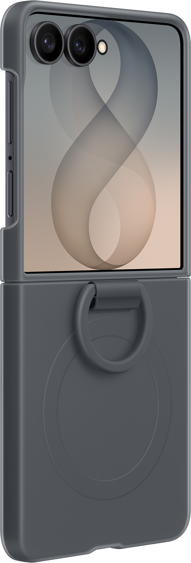 Futrola za Samsung Galaxy Z Flip8 F776, Silicone Ring Magnet, Crna EF-EF776CBEGWW