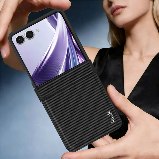 Futrola za Samsung Galaxy Z Flip8 F776, Imak, Karbon, Crna
