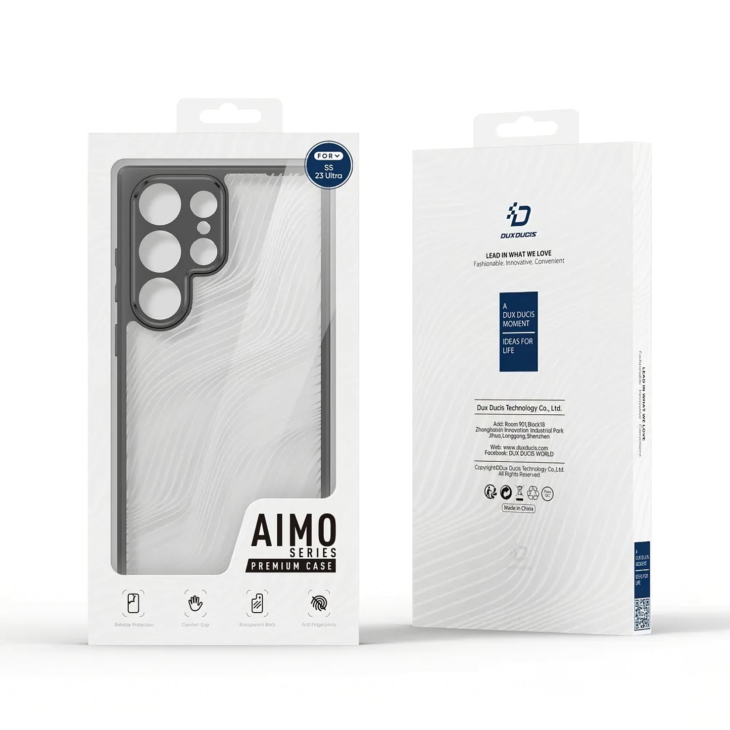 Futrola za Samsung Galaxy S23 Ultra S918, DUX DUCIS, Aimo, Crna