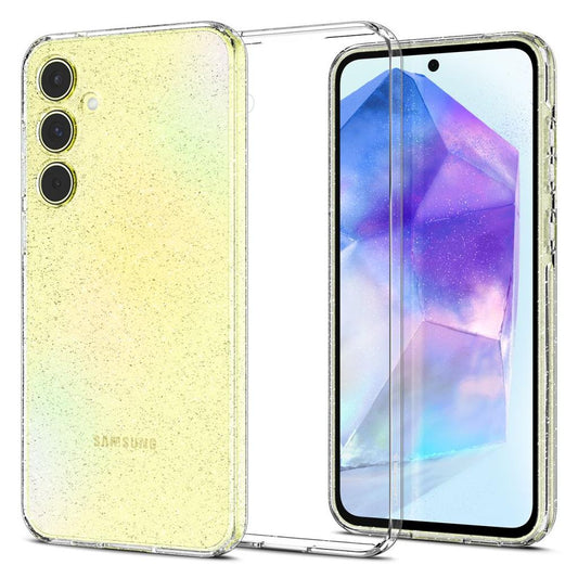 Futrola za Samsung Galaxy A55 5G A556, Spigen, Liquid Crystal Glitter, Prozirna ACS07538