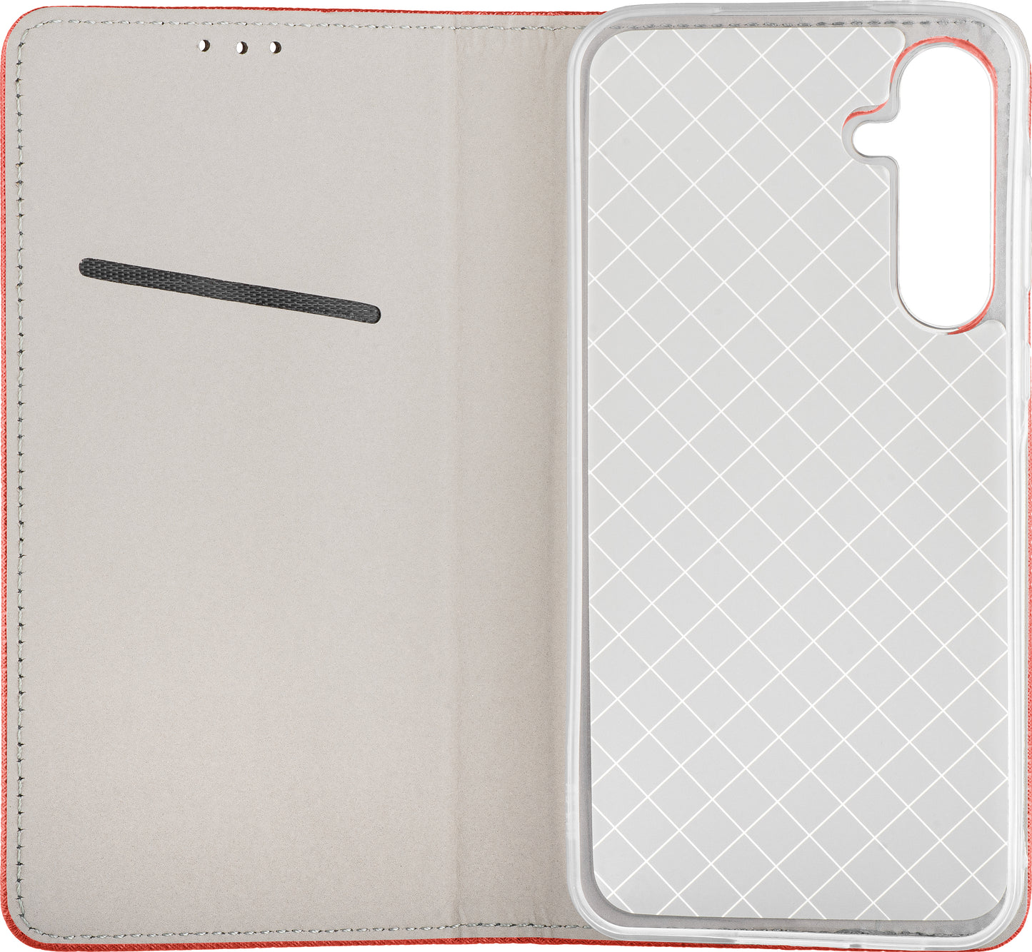Futrola za Samsung Galaxy A17 4G / A17 5G, OEM, Smart Magnet, Crvena