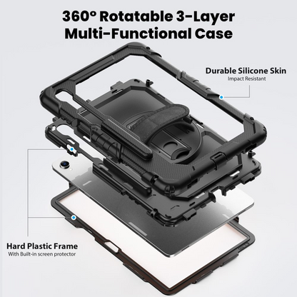 Futrola za Samsung Galaxy Tab S11, Tech-Protect, Solid360, Crna