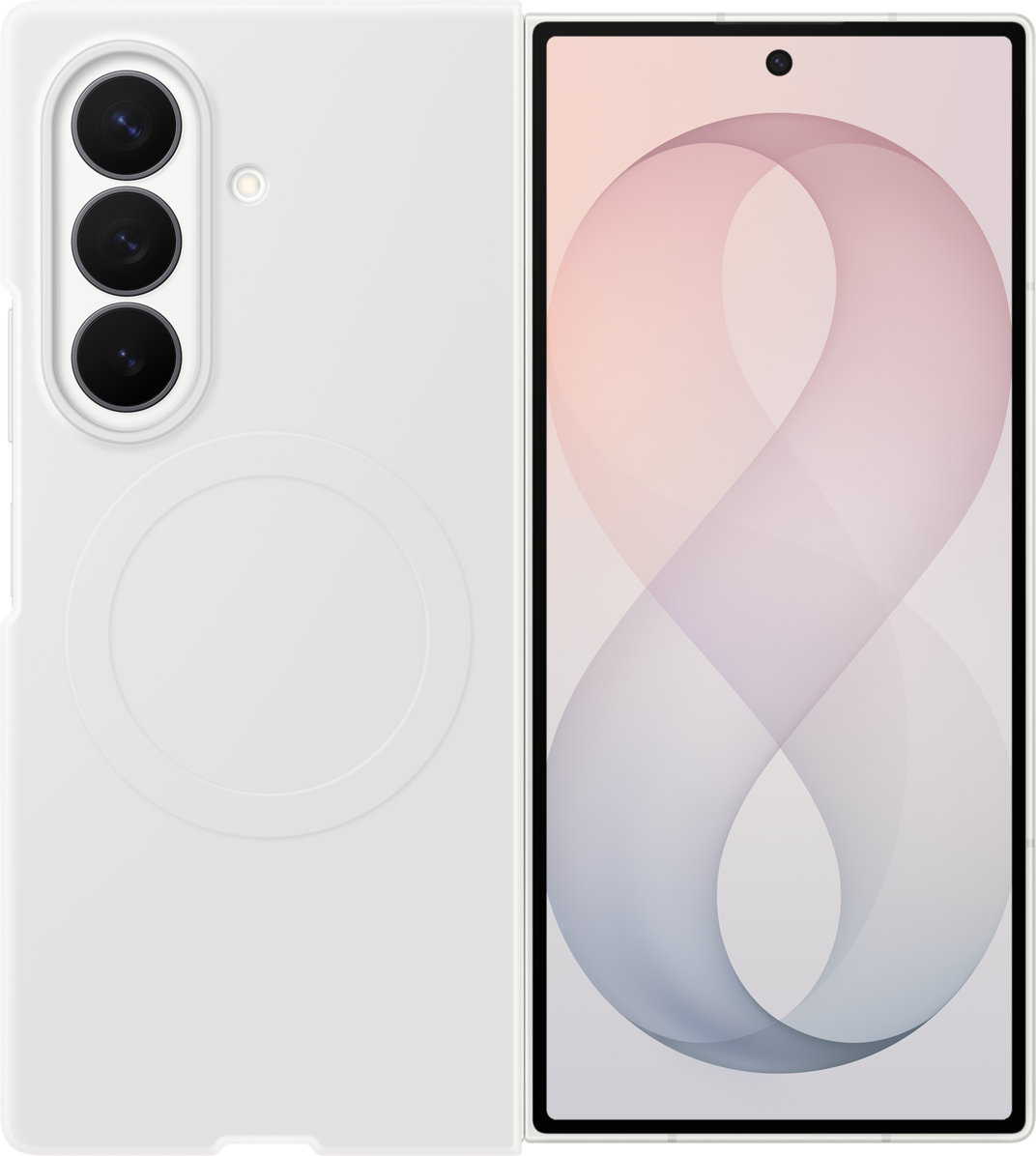 Futrola za Samsung Galaxy Z Fold8 Ultra F976, Silicone Magnet Case, Bela EF-EF976CWEGWW