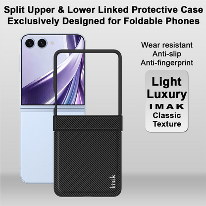 Futrola za Samsung Galaxy Z Flip8 F776, Imak, Karbon, Crna