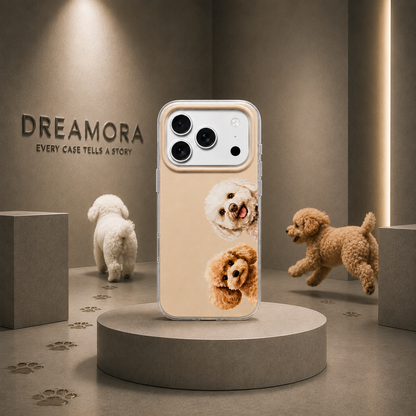 Futrola za Samsung Galaxy A07 5G A076 / A07 4G A075, Perfect Case, Dreamora Poodle, Multicolor