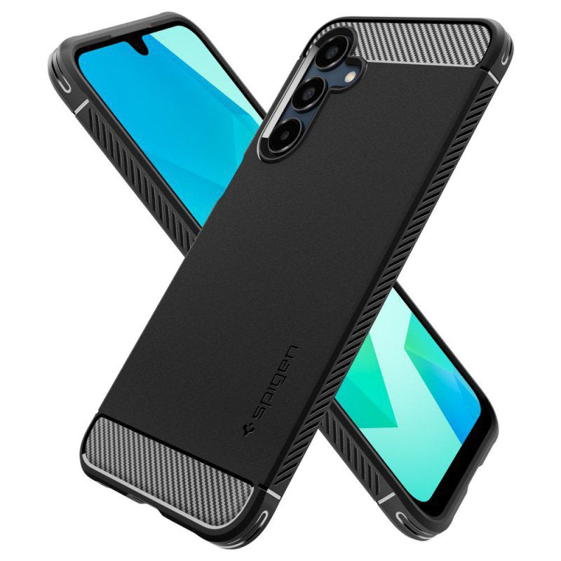 Futrola za Samsung Galaxy A16 5G A166 / A16 4G A165, Spigen, Rugged Armor, Crna ACS08891