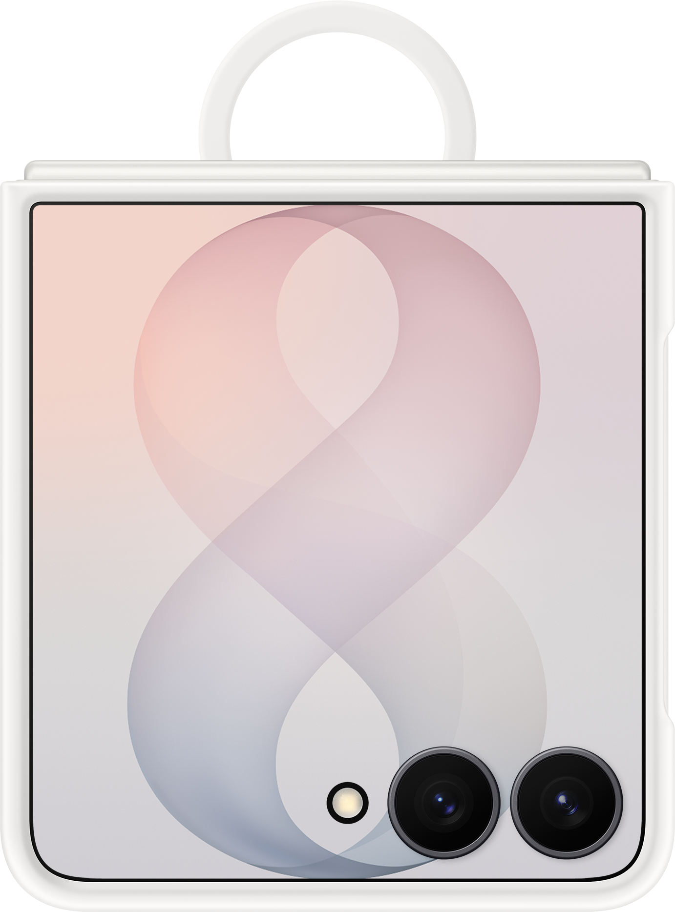 Futrola za Samsung Galaxy Z Flip8 F776, Silicone Ring Magnet, Bela EF-EF776CWEGWW