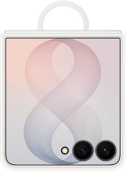 Futrola za Samsung Galaxy Z Flip8 F776, Silicone Ring Magnet, Bela EF-EF776CWEGWW