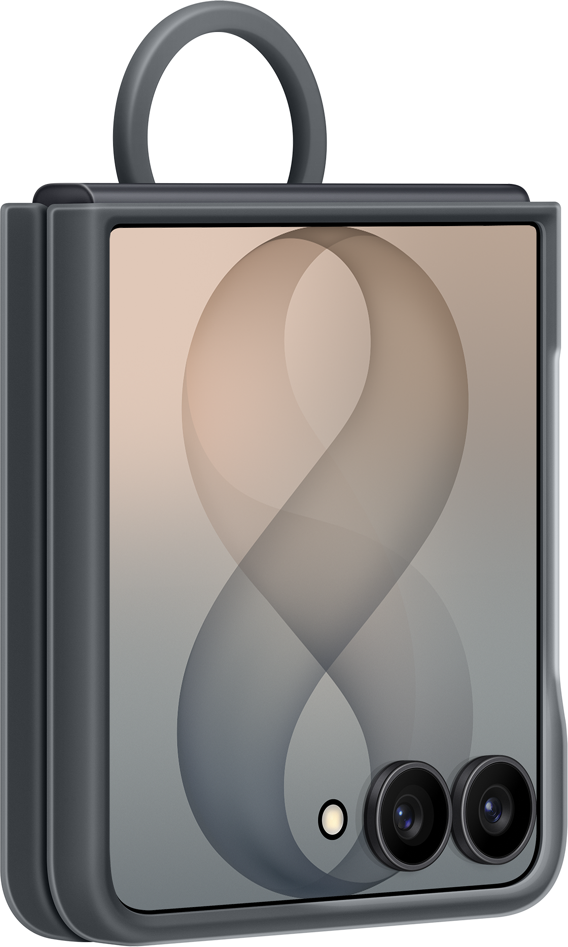 Futrola za Samsung Galaxy Z Flip8 F776, Silicone Ring Magnet, Crna EF-EF776CBEGWW
