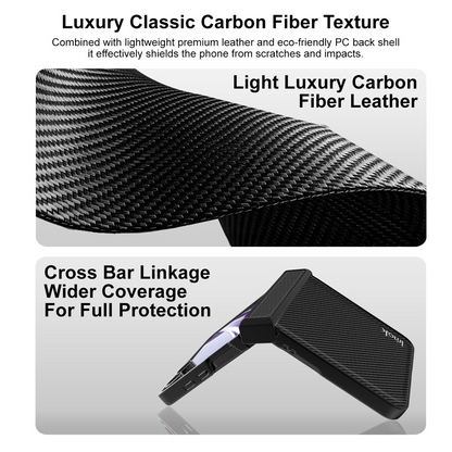 Futrola za Samsung Galaxy Z Flip8 F776, Imak, Karbon, Crna