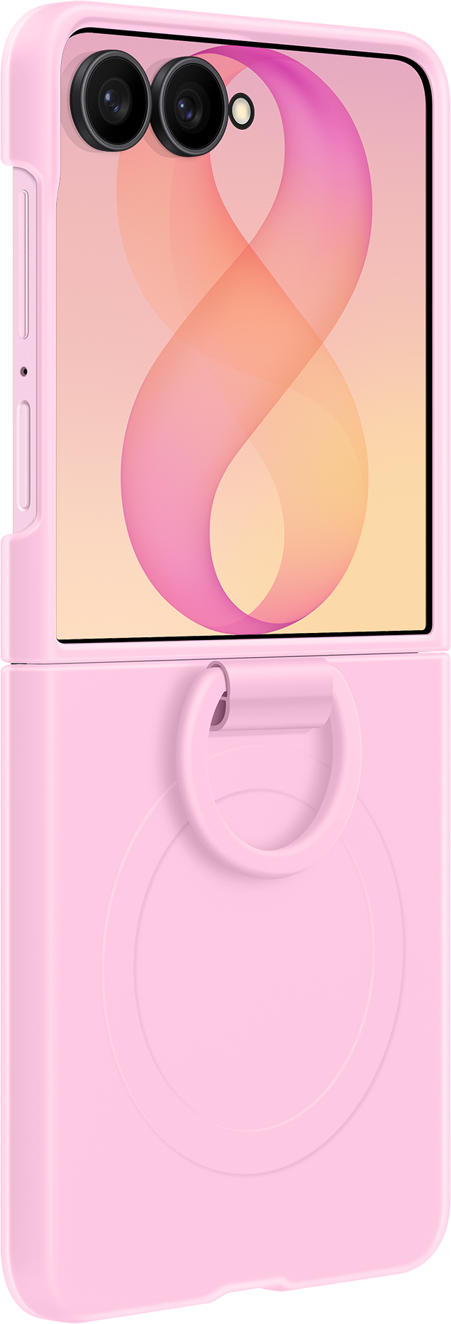 Futrola za Samsung Galaxy Z Flip8 F776, Silicone Ring Magnet, Roze EF-EF776CVEGWW