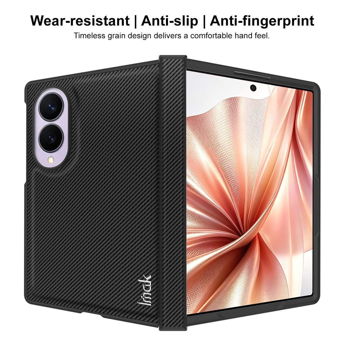 Futrola za Samsung Galaxy Z Fold8 F971, Imak, Karbon, Crna