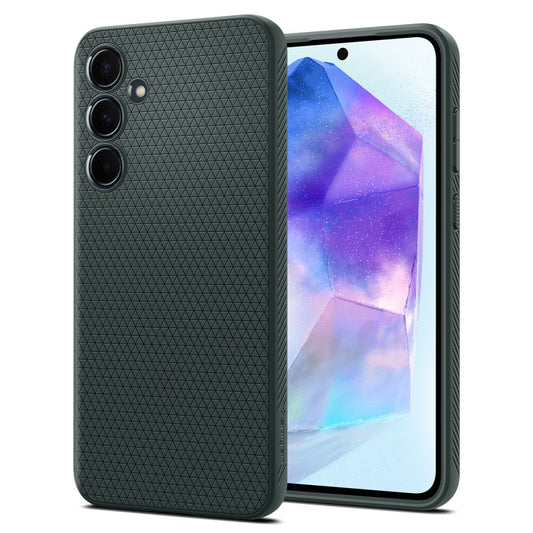Futrola za Samsung Galaxy A55 5G A556, Spigen, Liquid Air, Zelena ACS07527