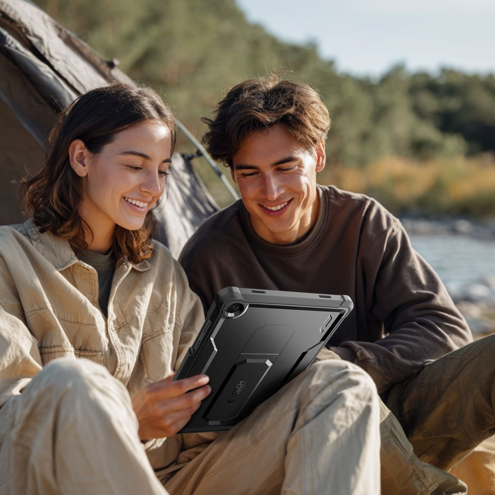 Futrola za Samsung Galaxy Tab A11+ / Tab A9+, Tech-Protect, Kevlar Pro, Crna