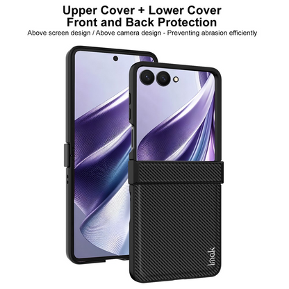 Futrola za Samsung Galaxy Z Flip8 F776, Imak, Karbon, Crna