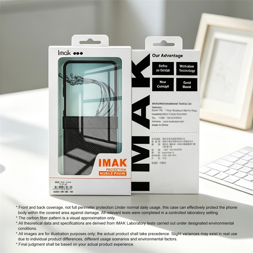 Futrola za Samsung Galaxy Z Flip8 F776, Imak, Karbon, Crna