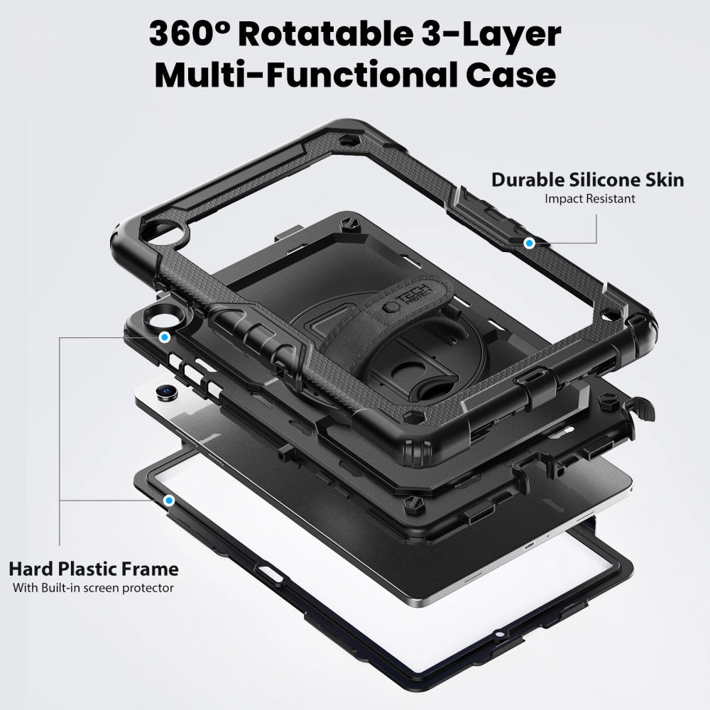 Futrola za Samsung Galaxy Tab A11+ / Tab A9+, Tech-Protect, Solid, Crna