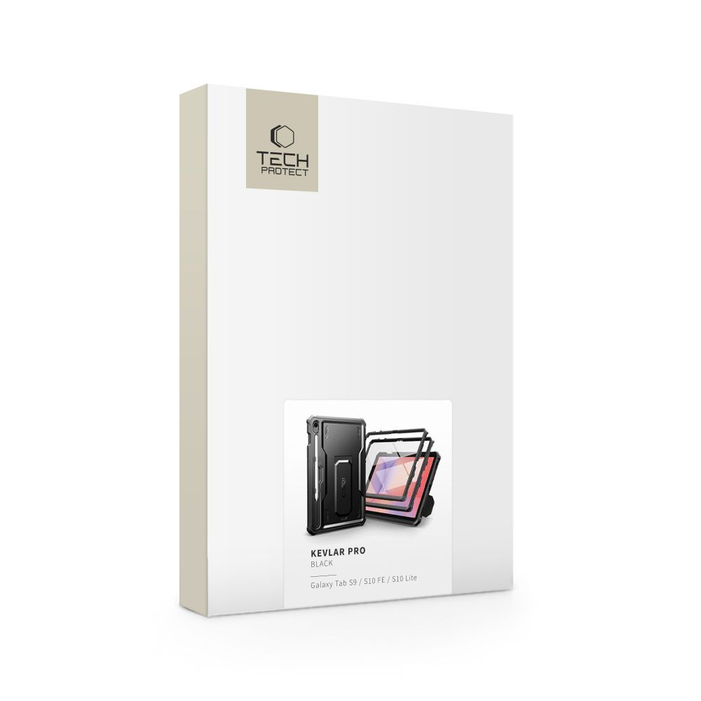 Futrola za Samsung Galaxy Tab S10 Lite / Tab S10 FE / Tab S9, Tech-Protect, Kevlar Pro, Crna