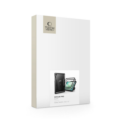 Futrola za Samsung Galaxy Tab A11+ / Tab A9+, Tech-Protect, Kevlar Pro, Crna