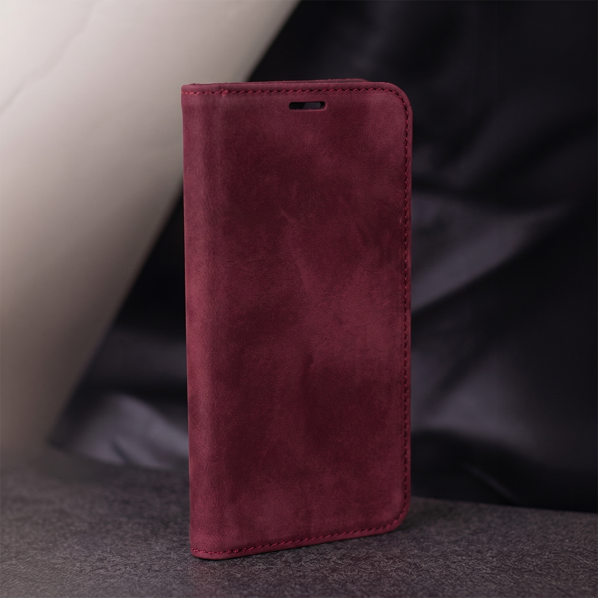 Futrola za Samsung Galaxy A18 5G A186 / A17 4G A175 / A17 5G A176 / A26 A266, OEM, Smart Suede, bordo