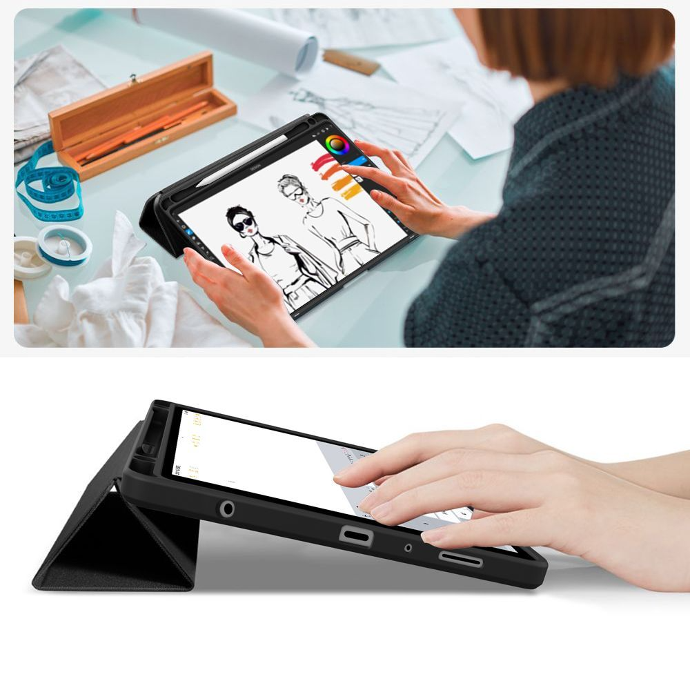 Futrola za Samsung Galaxy Tab A11 / Tab A9, Tech-Protect, SC PEN Hybrid, Crna