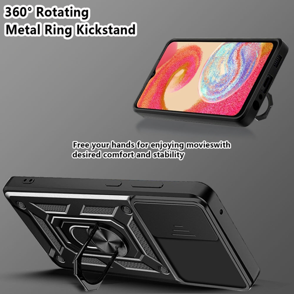 Futrola za Samsung Galaxy A04e A042 / M04 M045, Techsuit, CamShield, Crna