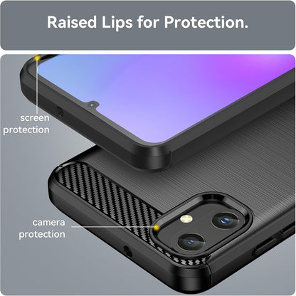 Futrola za Samsung Galaxy A05 A055, Techsuit, Karbon, Crna