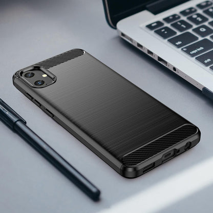 Futrola za Samsung Galaxy A05 A055, Techsuit, Karbon, Crna