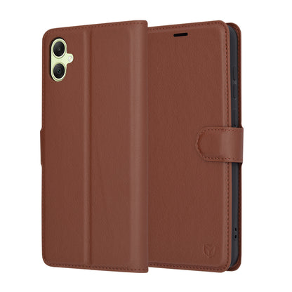 Futrola za Samsung Galaxy A05 A055, Techsuit, Leather Folio, Braon