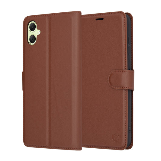 Futrola za Samsung Galaxy A05 A055, Techsuit, Leather Folio, Braon