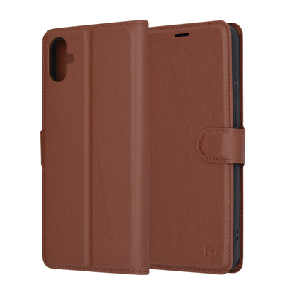 Futrola za Samsung Galaxy A05 A055, Techsuit, Leather Folio, Braon