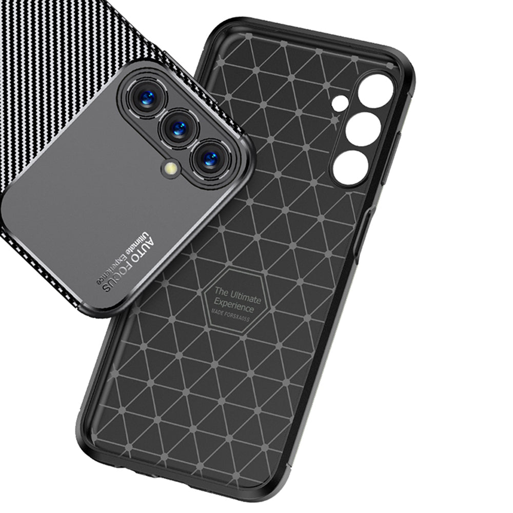 Futrola za Samsung Galaxy A05s A057, Techsuit, CarbonFiber, Crna