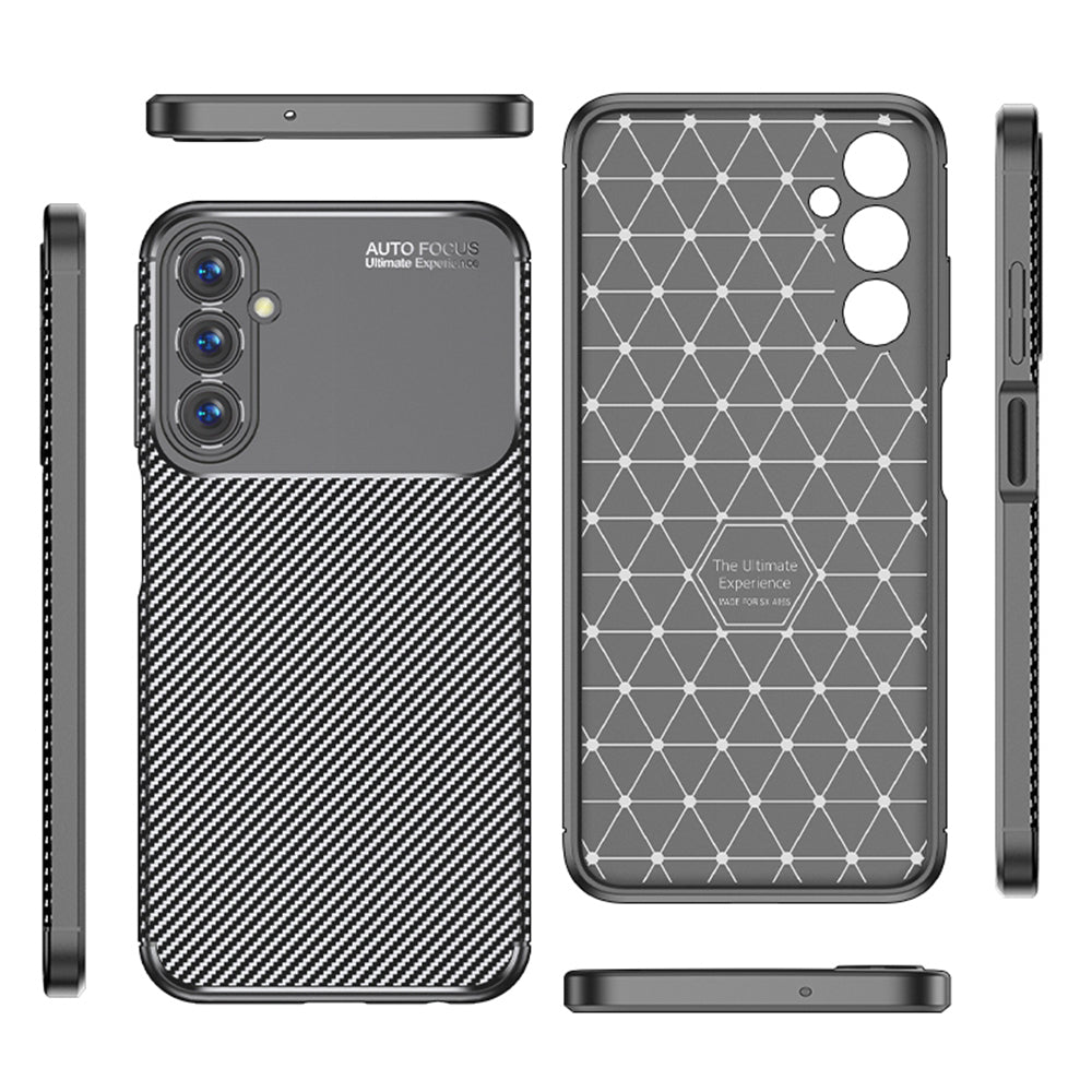 Futrola za Samsung Galaxy A05s A057, Techsuit, CarbonFiber, Crna