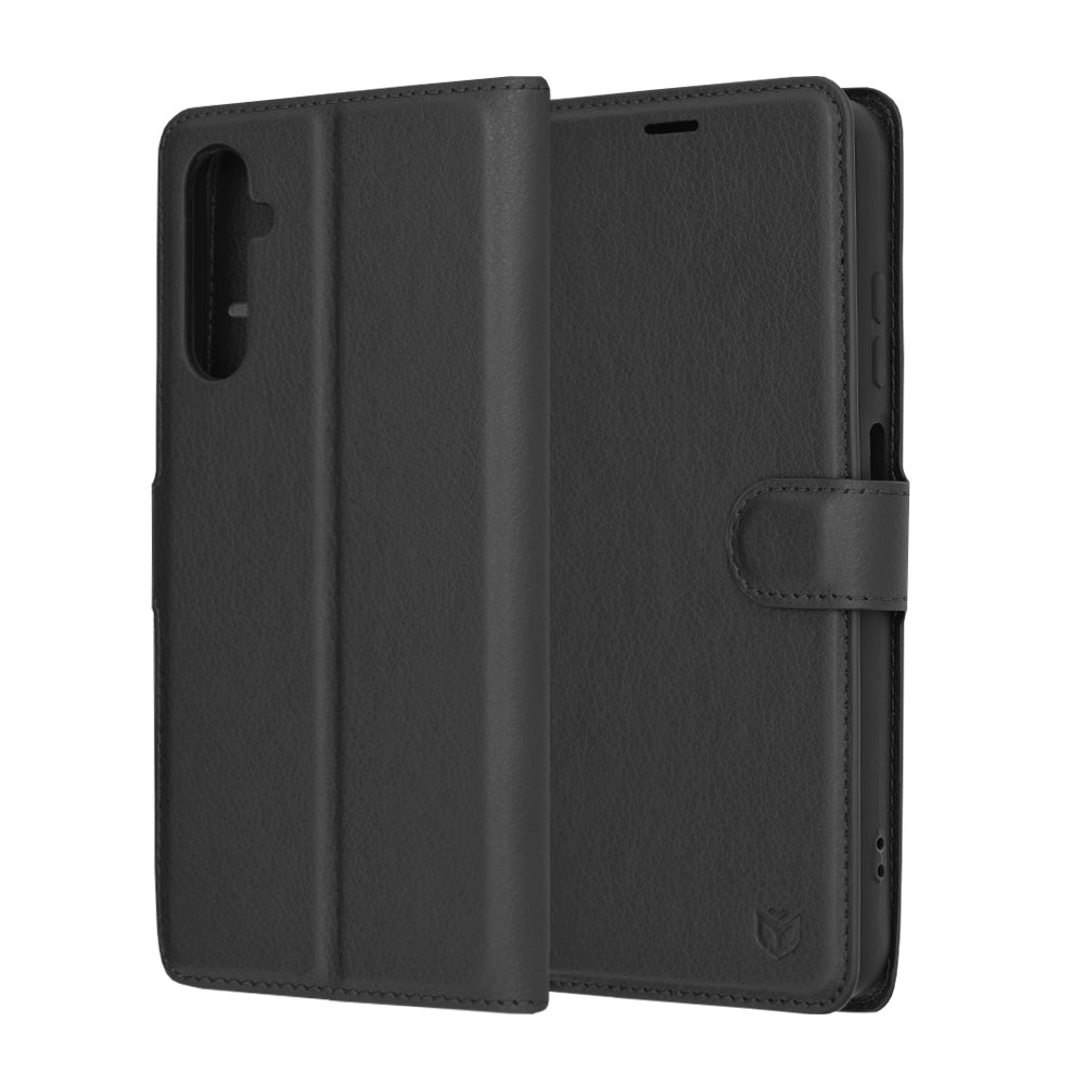 Futrola za Samsung Galaxy A05s A057, Techsuit, Leather Folio, Crna