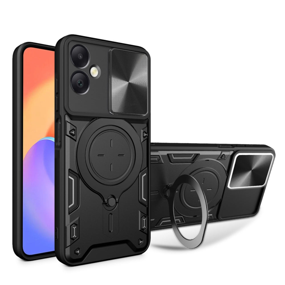 Futrola za Samsung Galaxy A06 A065, Techsuit, CamGuard Pro, Crna