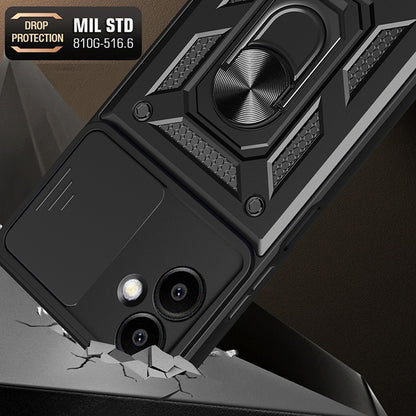 Futrola za Samsung Galaxy A06 A065, Techsuit, CamShield, Crna
