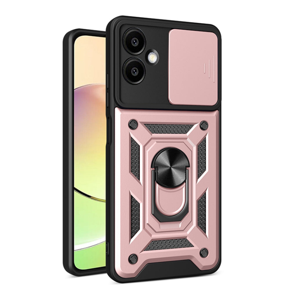 Futrola za Samsung Galaxy A06 A065, Techsuit, CamShield, Roze