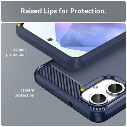 Futrola za Samsung Galaxy A06 A065, Techsuit, Karbon, Plava