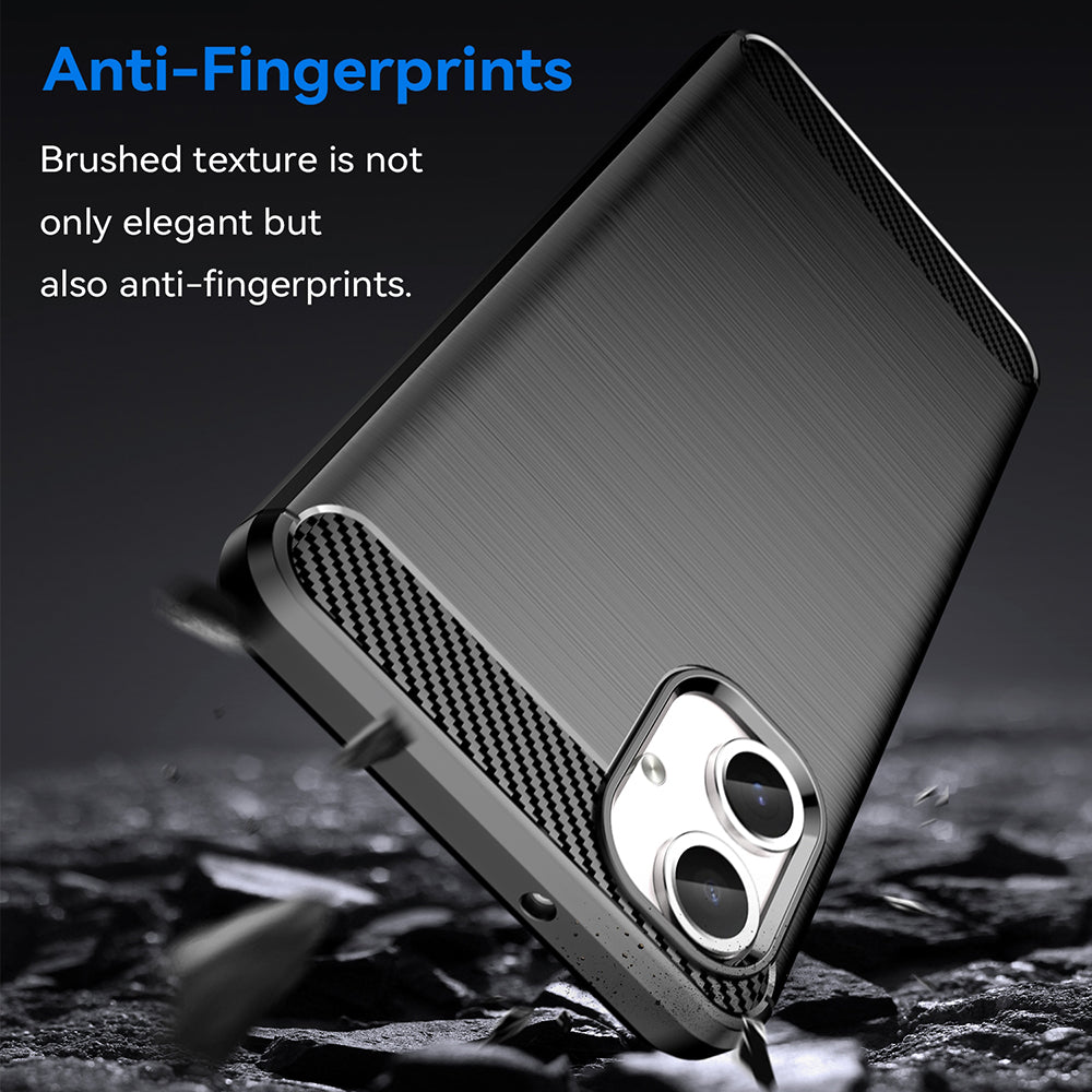 Futrola za Samsung Galaxy A06 A065, Techsuit, Karbon, Crna