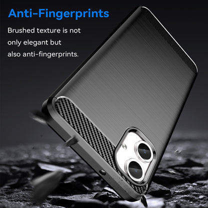 Futrola za Samsung Galaxy A06 A065, Techsuit, Karbon, Crna
