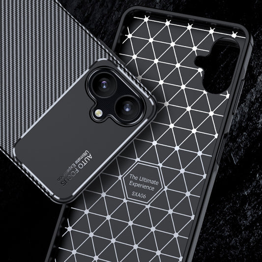 Futrola za Samsung Galaxy A06 A065, Techsuit, CarbonFiber, Crna