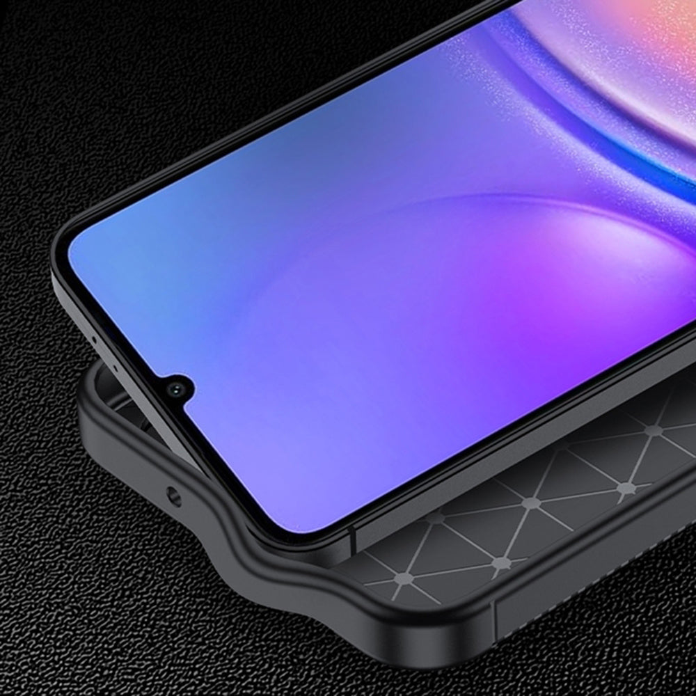 Futrola za Samsung Galaxy A06 A065, Techsuit, CarbonFiber, Crna