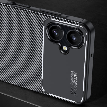 Futrola za Samsung Galaxy A06 A065, Techsuit, CarbonFiber, Crna