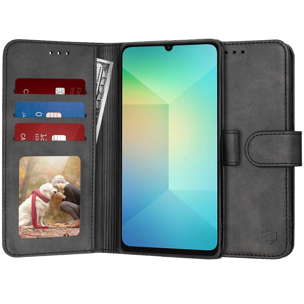 Futrola za Samsung Galaxy A06 A065, Techsuit, Diary Book, Crna