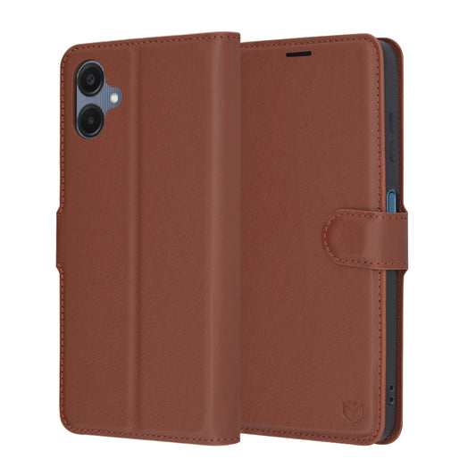 Futrola za Samsung Galaxy A06 A065, Techsuit, Kožna Folio, Braon