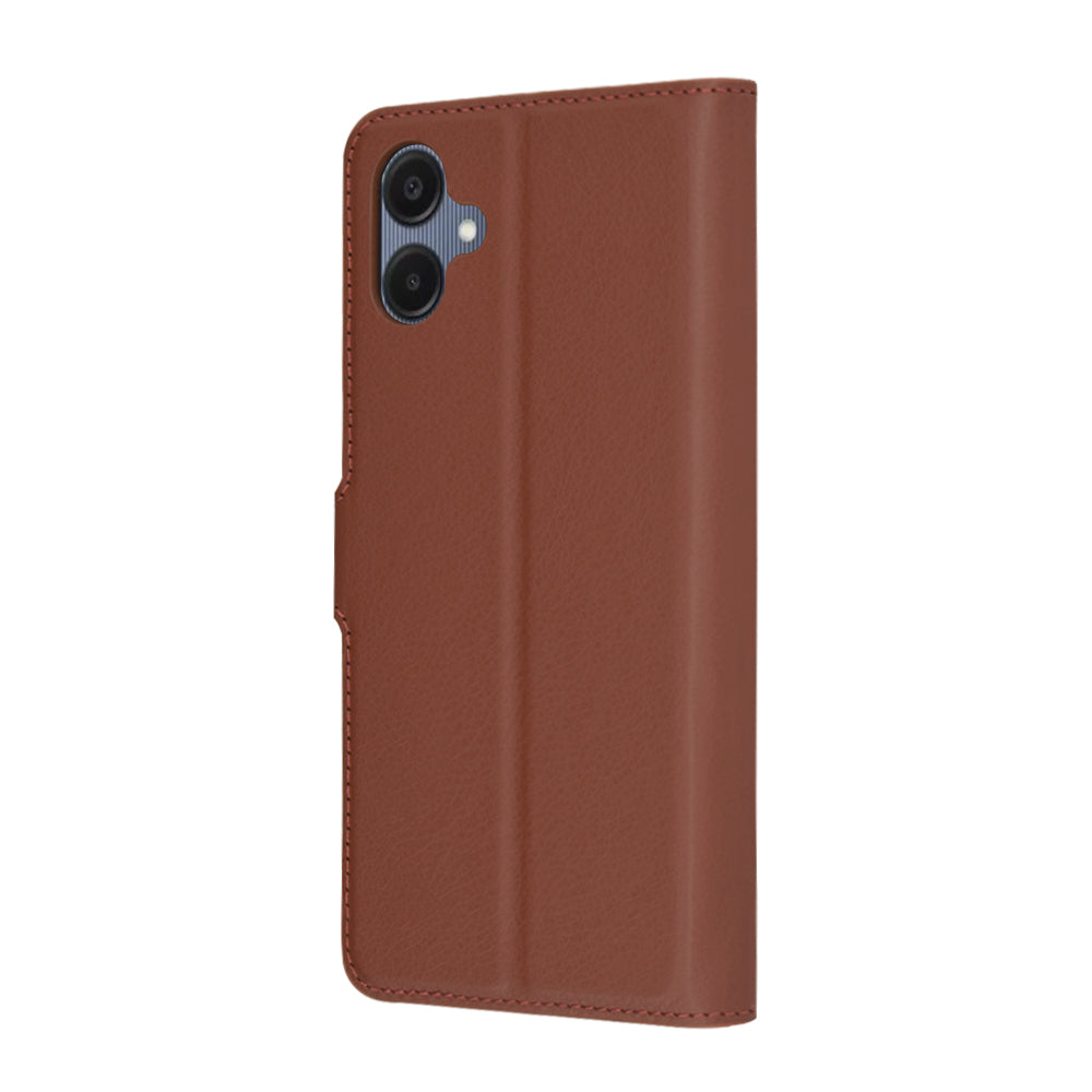 Futrola za Samsung Galaxy A06 A065, Techsuit, Kožna Folio, Braon