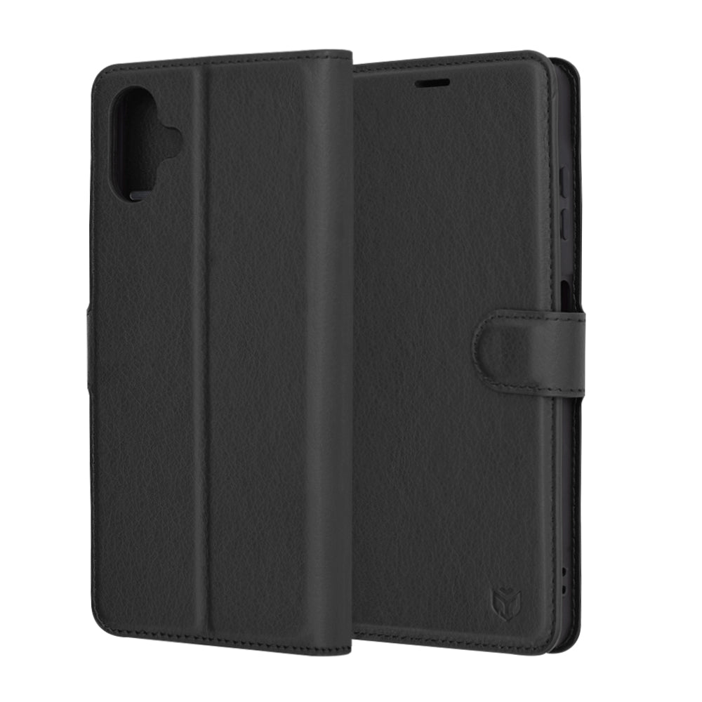 Futrola za Samsung Galaxy A06 A065, Techsuit, Leather Folio, Crna
