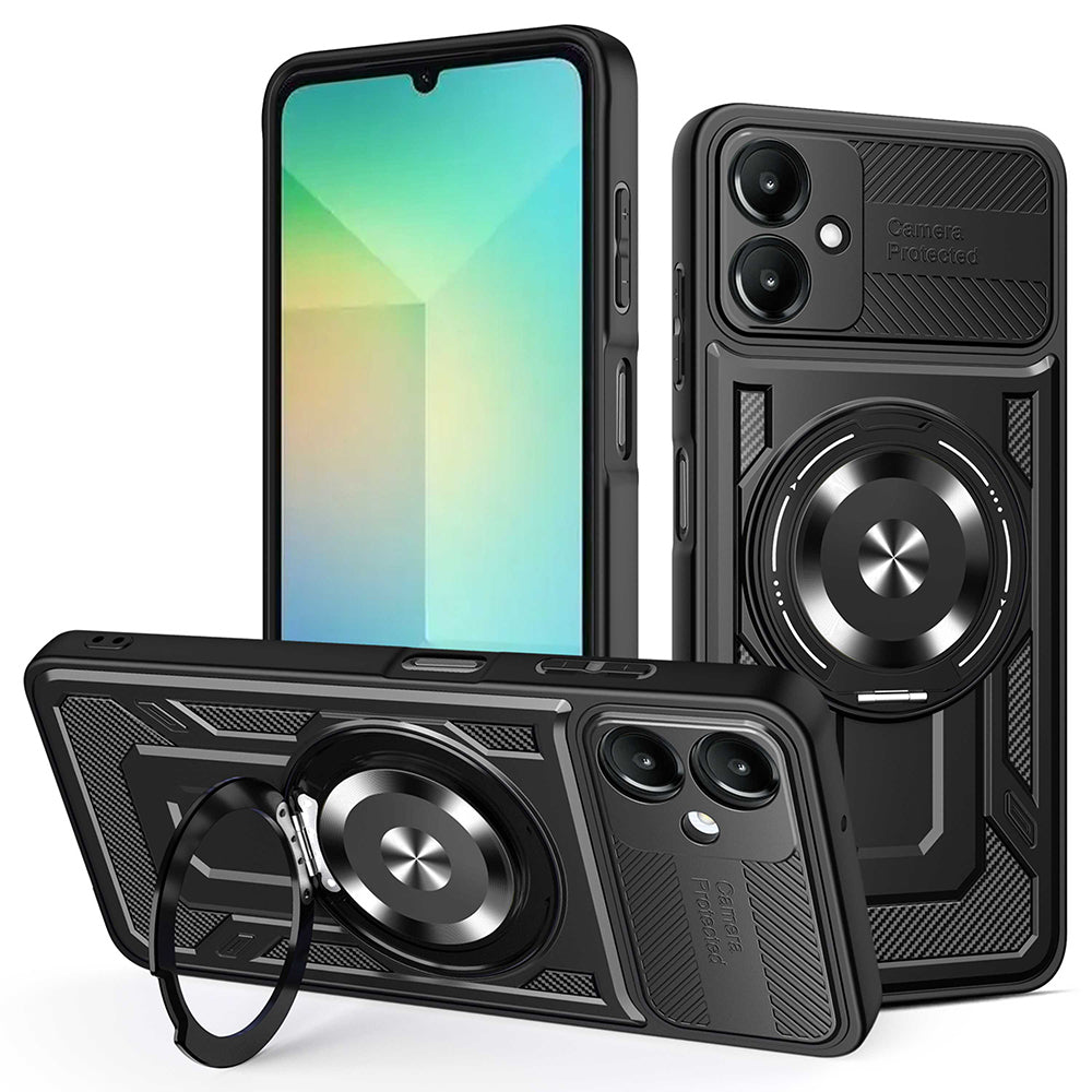 Futrola za Samsung Galaxy A06 A065, Techsuit, RuggedCam, Crna